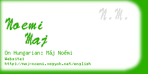 noemi maj business card